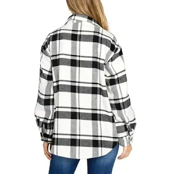 LOVE TREE BUTTON DOWN SHIRT JACKET COAT - Picture 4 of 13